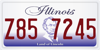 IL license plate Z857245
