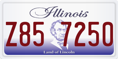 IL license plate Z857250