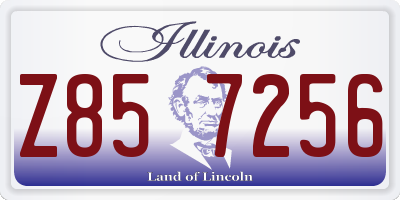 IL license plate Z857256