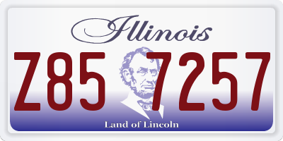 IL license plate Z857257