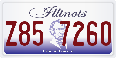 IL license plate Z857260