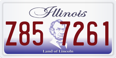 IL license plate Z857261