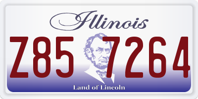 IL license plate Z857264