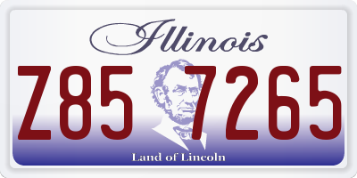 IL license plate Z857265
