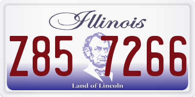 IL license plate Z857266