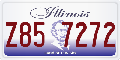 IL license plate Z857272