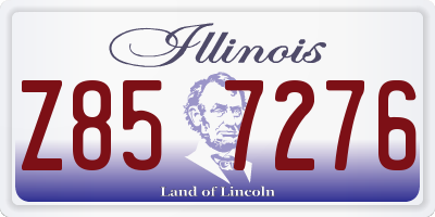 IL license plate Z857276