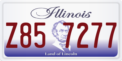 IL license plate Z857277