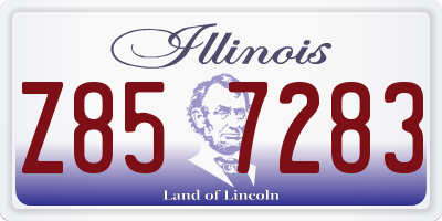 IL license plate Z857283