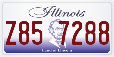 IL license plate Z857288