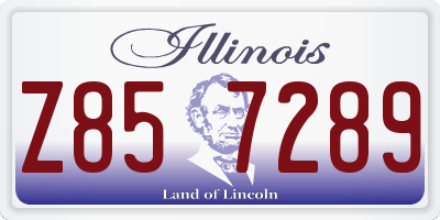 IL license plate Z857289