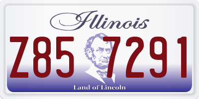 IL license plate Z857291