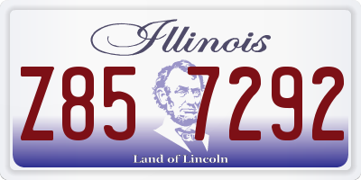 IL license plate Z857292