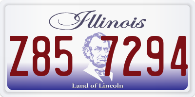 IL license plate Z857294