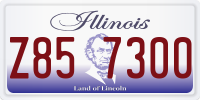 IL license plate Z857300