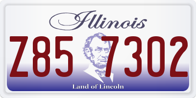 IL license plate Z857302