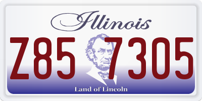 IL license plate Z857305