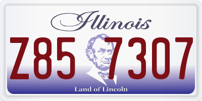 IL license plate Z857307