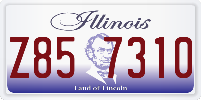 IL license plate Z857310