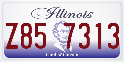 IL license plate Z857313