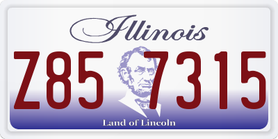 IL license plate Z857315
