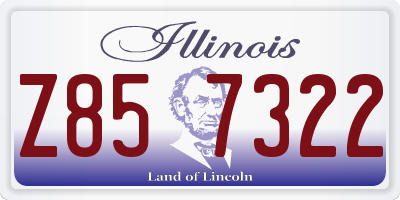 IL license plate Z857322