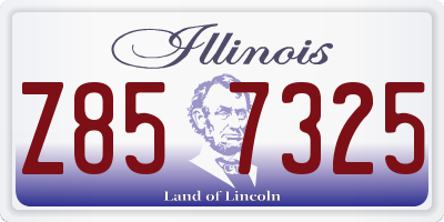 IL license plate Z857325