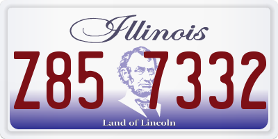 IL license plate Z857332