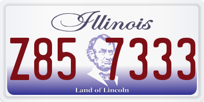 IL license plate Z857333