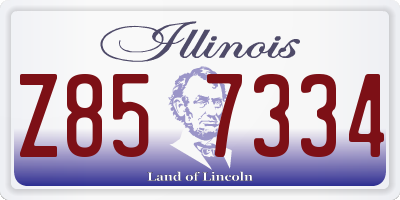 IL license plate Z857334