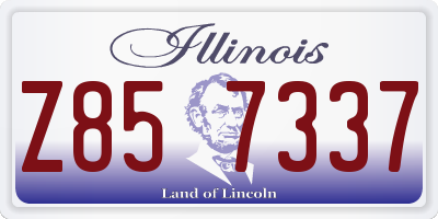 IL license plate Z857337