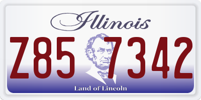 IL license plate Z857342