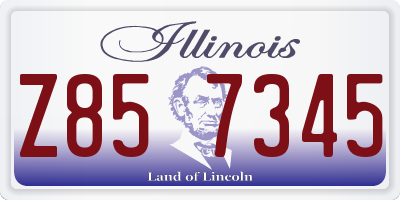 IL license plate Z857345