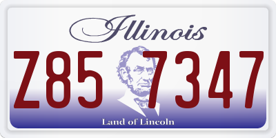 IL license plate Z857347