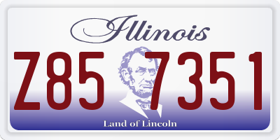 IL license plate Z857351