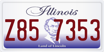IL license plate Z857353