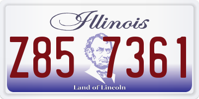 IL license plate Z857361