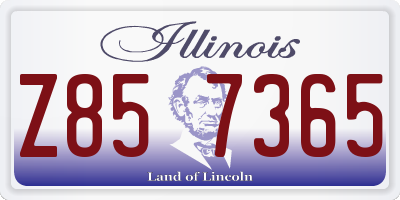 IL license plate Z857365