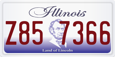 IL license plate Z857366