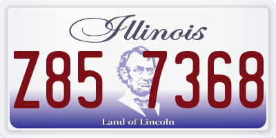 IL license plate Z857368