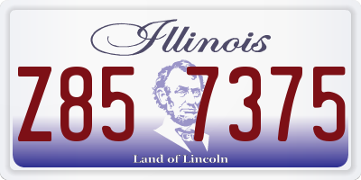 IL license plate Z857375