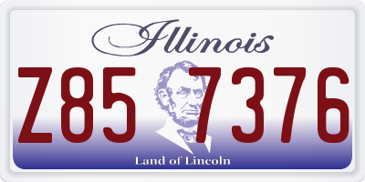 IL license plate Z857376