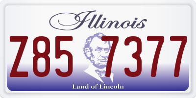 IL license plate Z857377