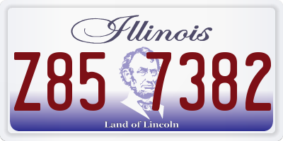 IL license plate Z857382