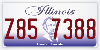 IL license plate Z857388