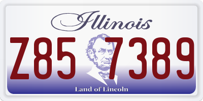 IL license plate Z857389