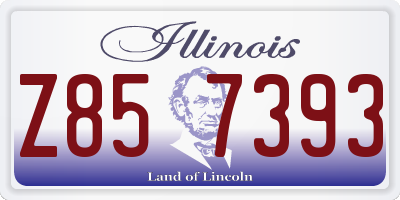 IL license plate Z857393