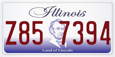 IL license plate Z857394