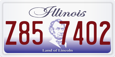 IL license plate Z857402