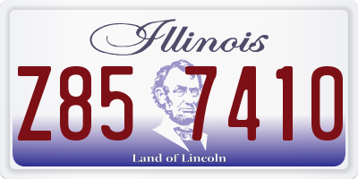IL license plate Z857410